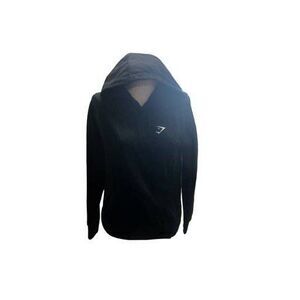 Gymshark size medium Unisex black and white hoodie